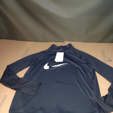 WOMENS 1/2 ZIPPED NIKE LOGO SHIRT SIZE M