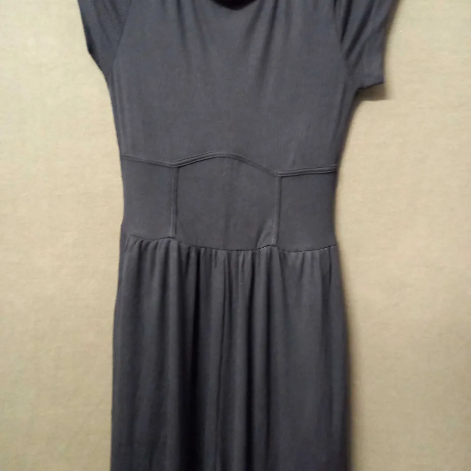 CIDER SHORT SLEEVE MAXI DRESS IN BALCK - XXS