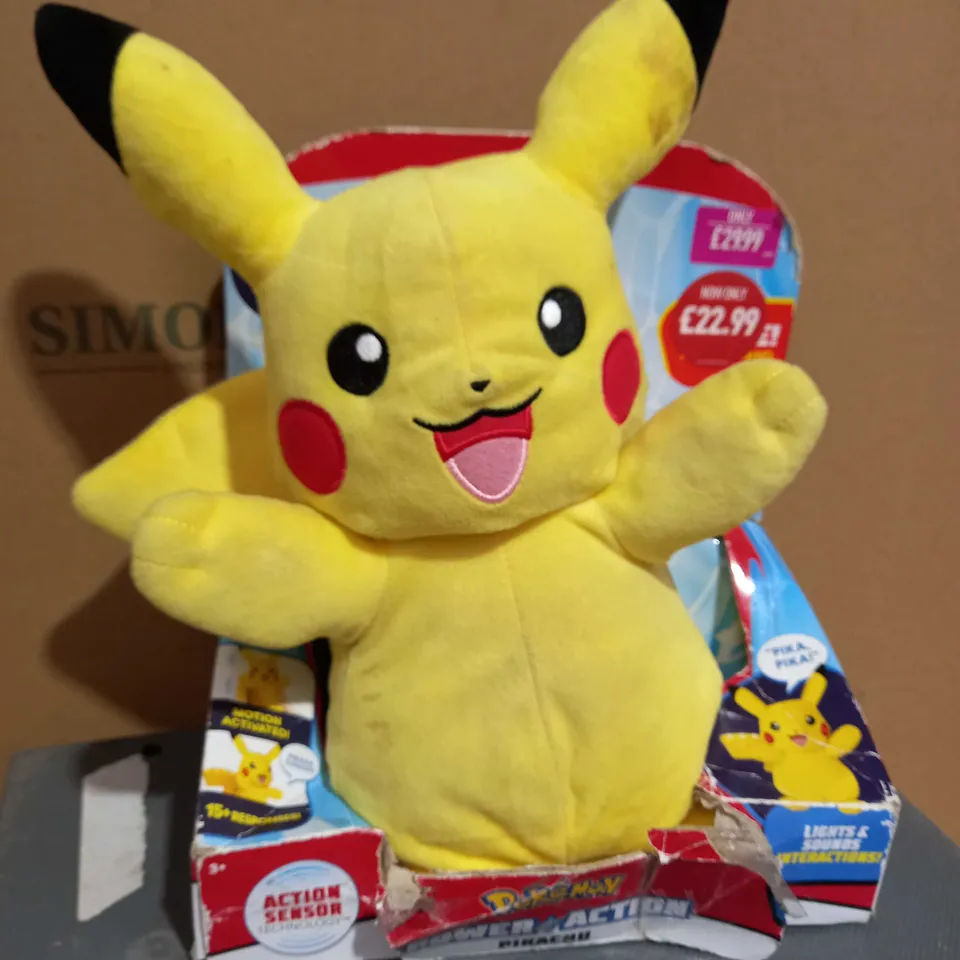 POKEMON POWER ACTION PIKACHU PLUSH TOY 