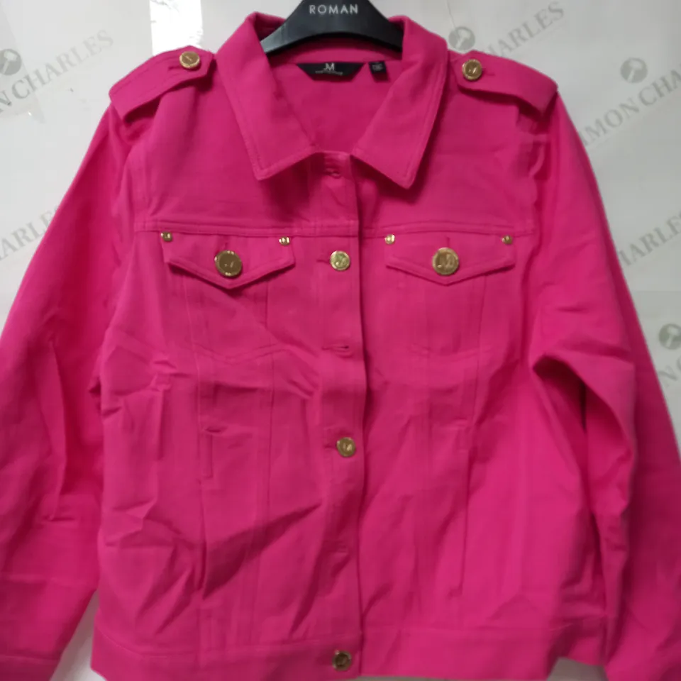 LOT OF 3 JULIEN MACDONALD MILITARY DENIM JACKETS PINK SIZES 16 & 18