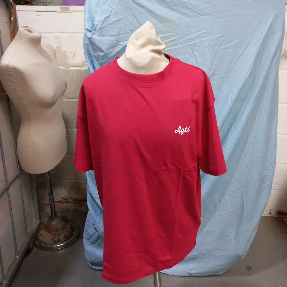 AYBL RETRO ATHLETICS CLUB OVERSIZED T SHIRT – RED/BLUE, SIZE S