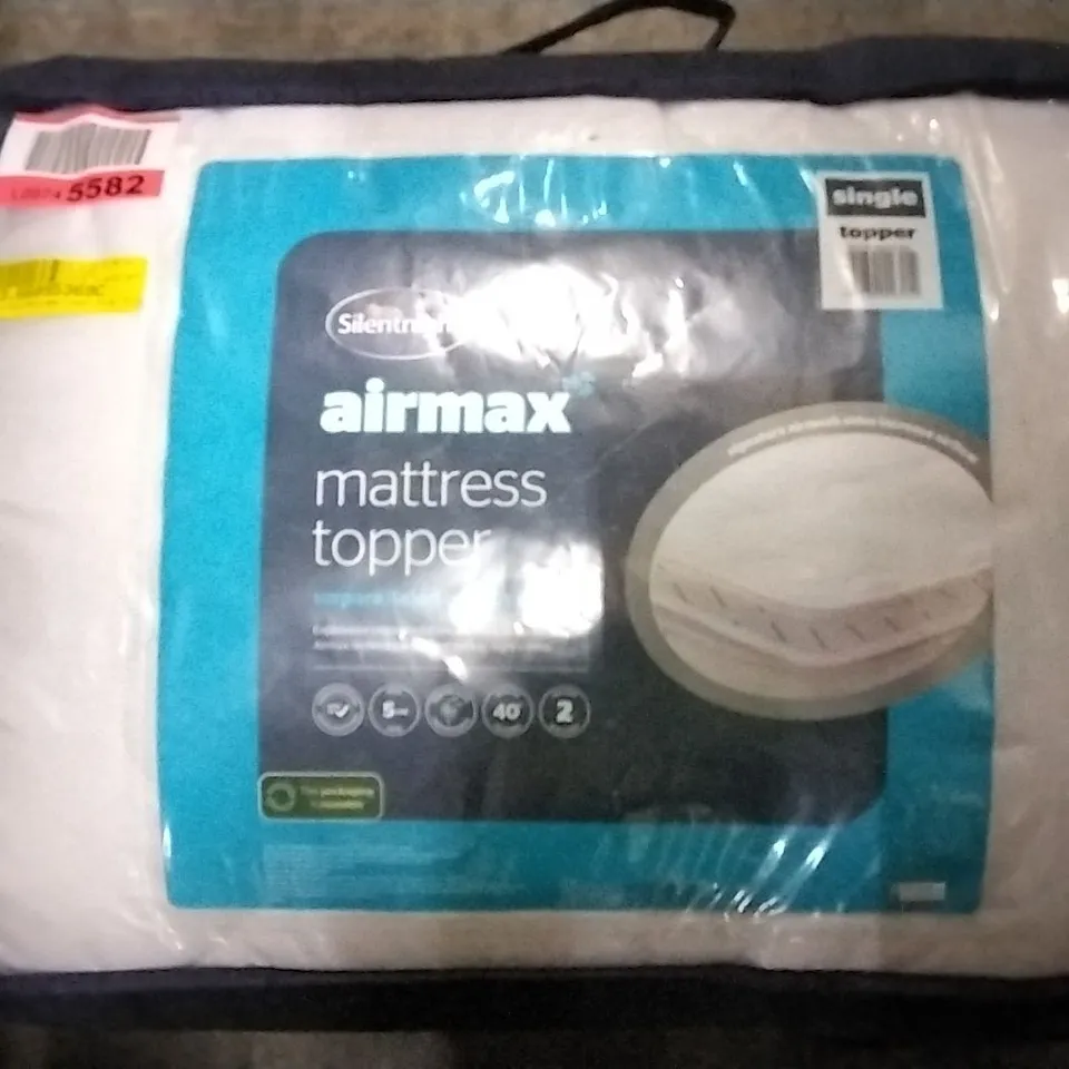 SILENTNIGHT AIRMAX 600 MATTRESS TOPPER - SINGLE