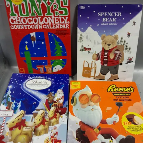 4 X ASSORTED ADVENT CALENDAR SELECTION 