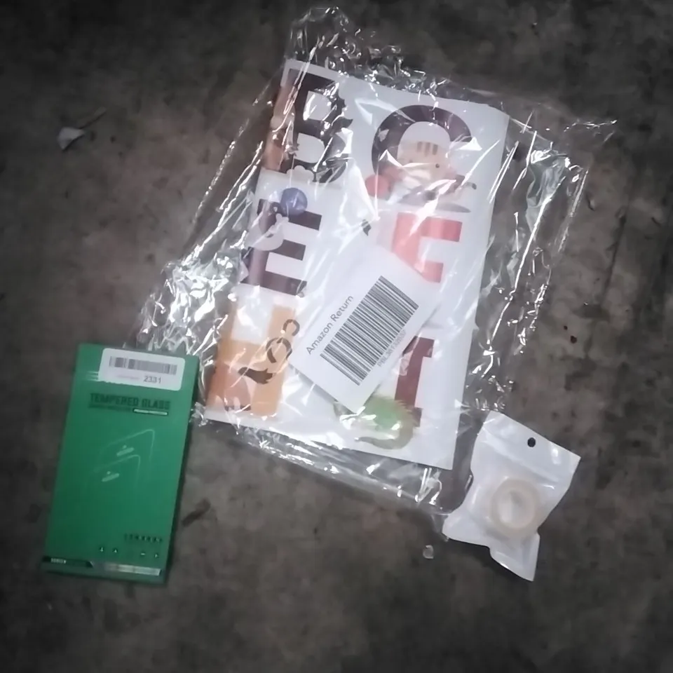 PALLET OF ASSORTED ITEMS TO INCLUDE; ALPHABET STICKERS, SCREEN PROTECTORS, TAPE
