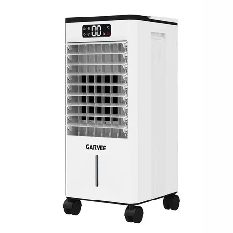 BOXED 7L GARVEE EVAPORATIVE COOLER, PORTABLE AIR CONDITIONER WITH TOUCH SCREEN & REMOTE CONTROL - WHITE (1 BOX)