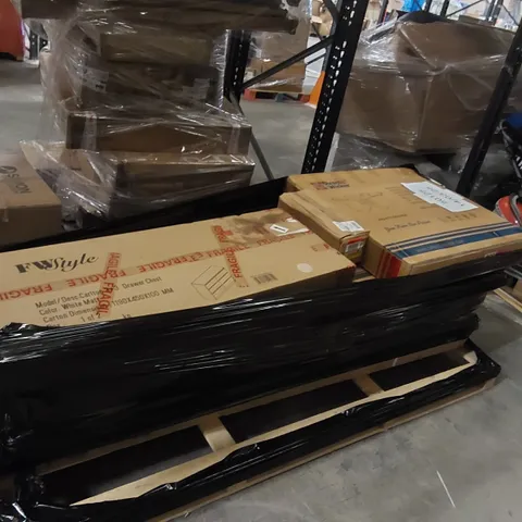 PALLET OF ASSORTED FURNITURE PARTS 