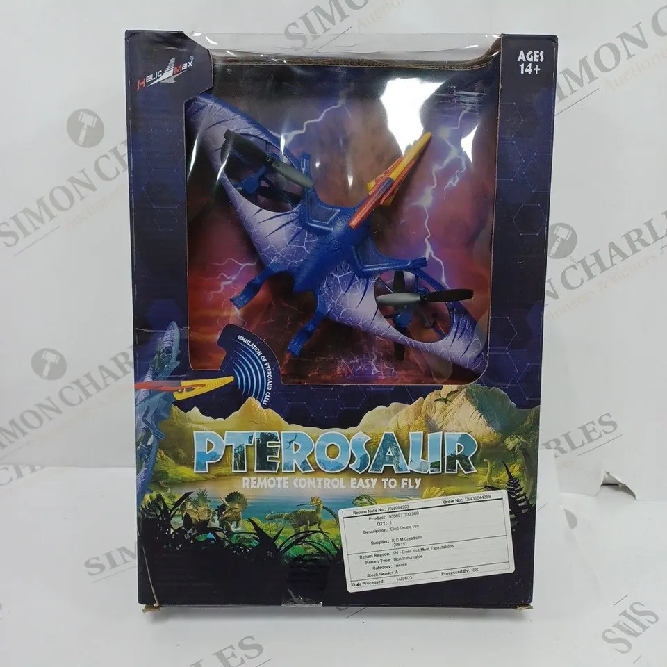 BOXED PTEROSAUR DINO DRONE PRO