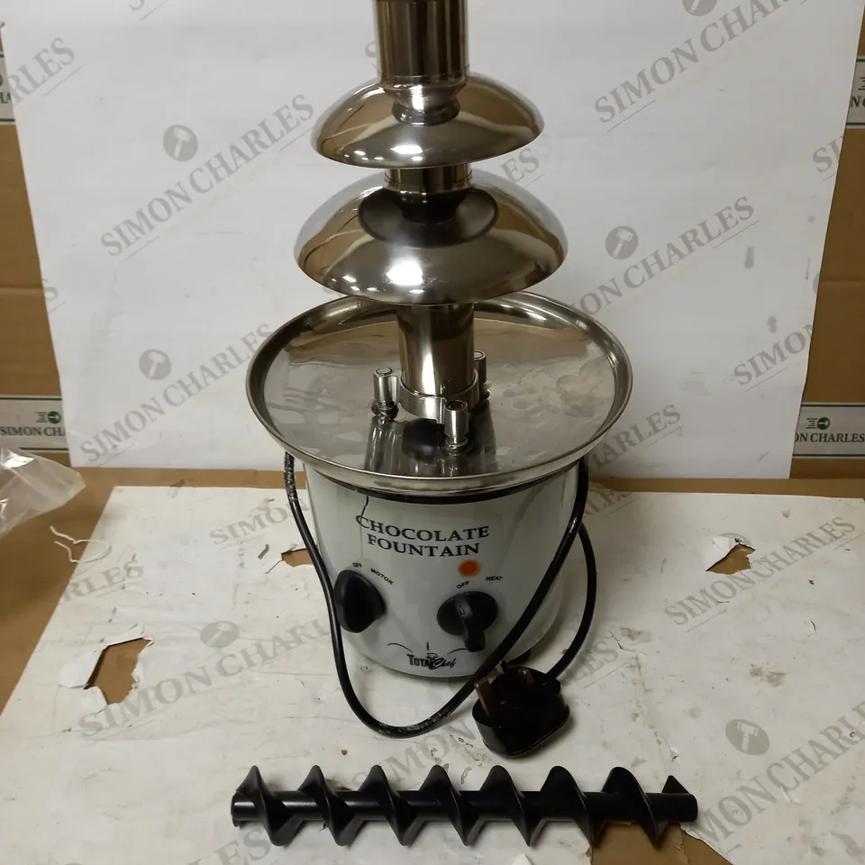 TOTAL CHEF 3 TIER ELECTRIC CHOCOLATE FONDUE FOUNTAIN MACHINE