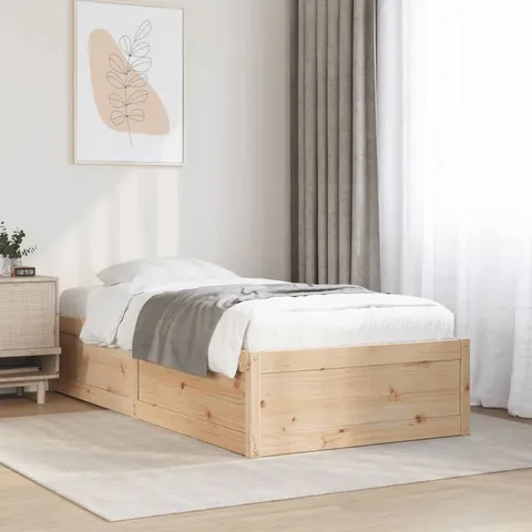 BOXED MARLOW HOME CO. BED FRAME WAX SOLID WOOD PINE // SIZE UNSPECIFIED (1 BOX)
