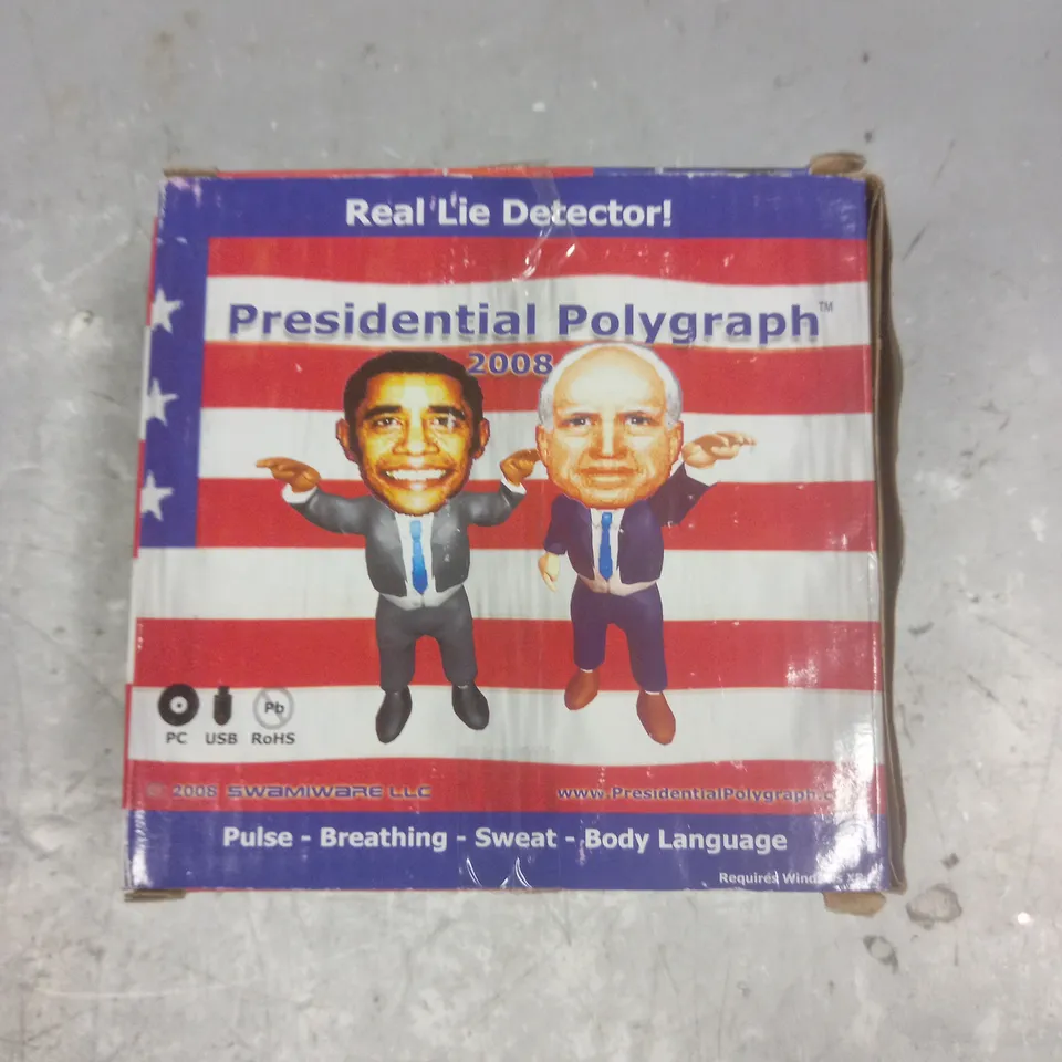 BOXED REAL LIE DETECTOR PRESIDENTIAL POLYGRAPH 2008