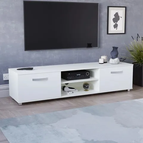 BOXED MUSKOKA TV STAND FOR TVS UP TO 70" - WHITE (1 BOX)