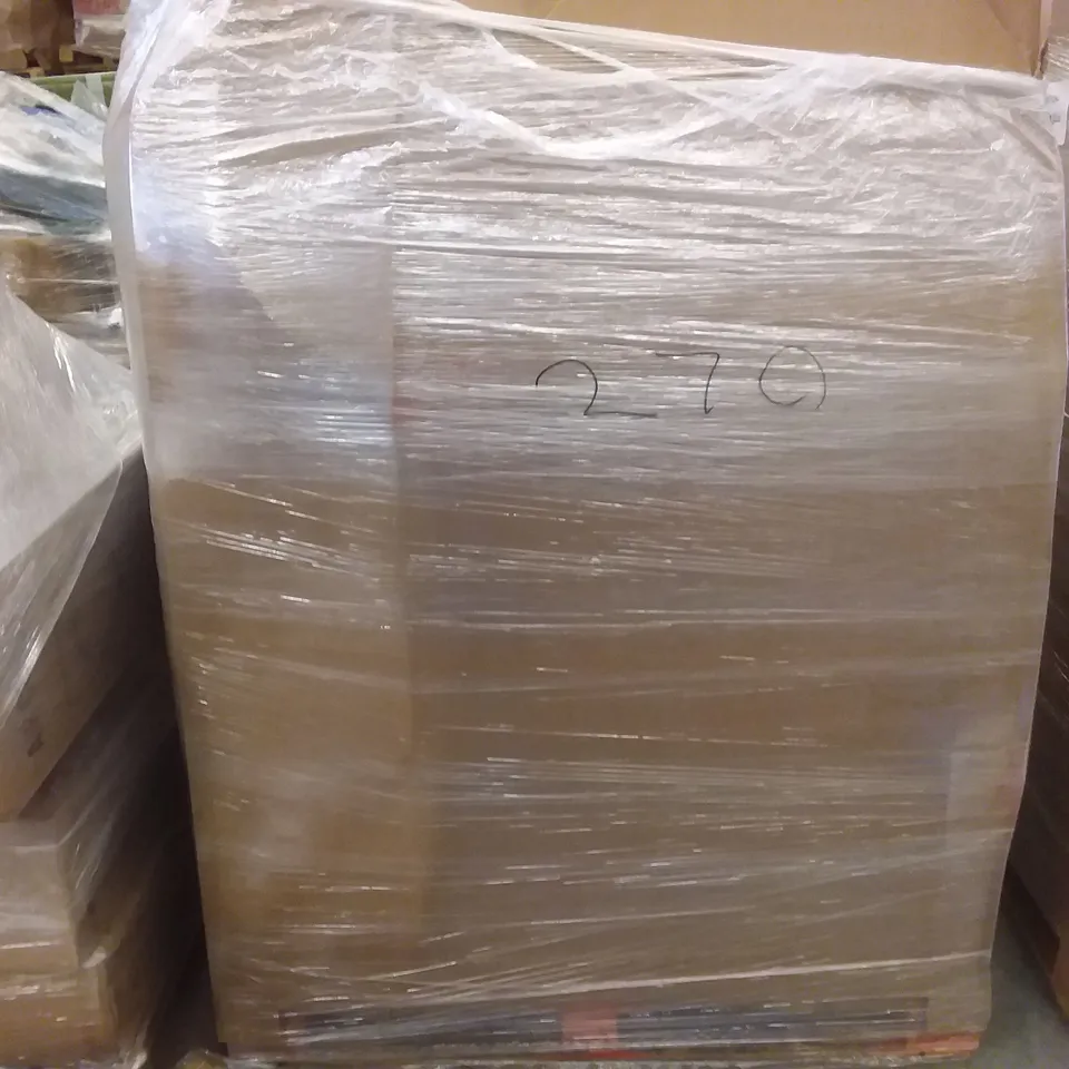PALLET OF ASSORTED ITEMS INCLUDING SOVIYAS, MAX PAD LD WOODEN TURNTABLE CONVERTER, KIDS SCOOTER, INVISION LOW PROFILE DOUBLE ARM MOUNT, QUDRAKAST KIDS KICK SCOOTER