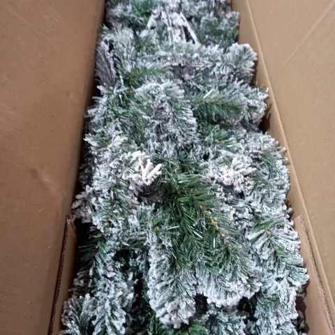 BOXED 7FT FLOCKED EMPEROR TREE - COLLECTION ONLY