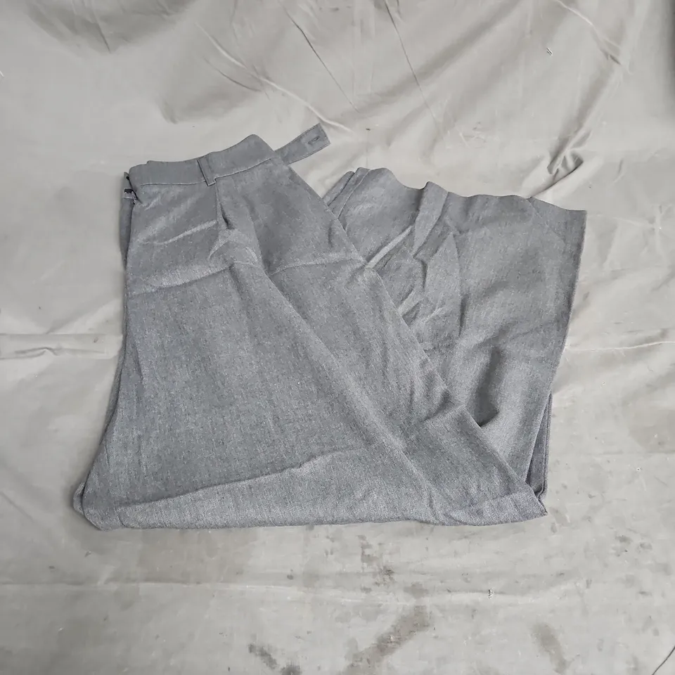 TALA WIDE LEG TAILORED 33" TROUSER IN CHARCOAL SIZE M