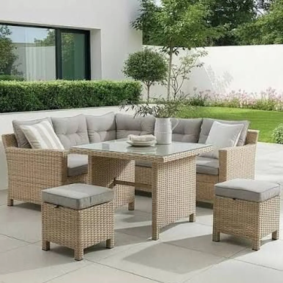 BOXED SARASOTA COMPACT CORNER DINING SET (2 BOXES)