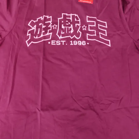 YU-GI-OH BLACK ROSE DRAGON T-SHIRT IN BURGUNDY SIZE LARGE