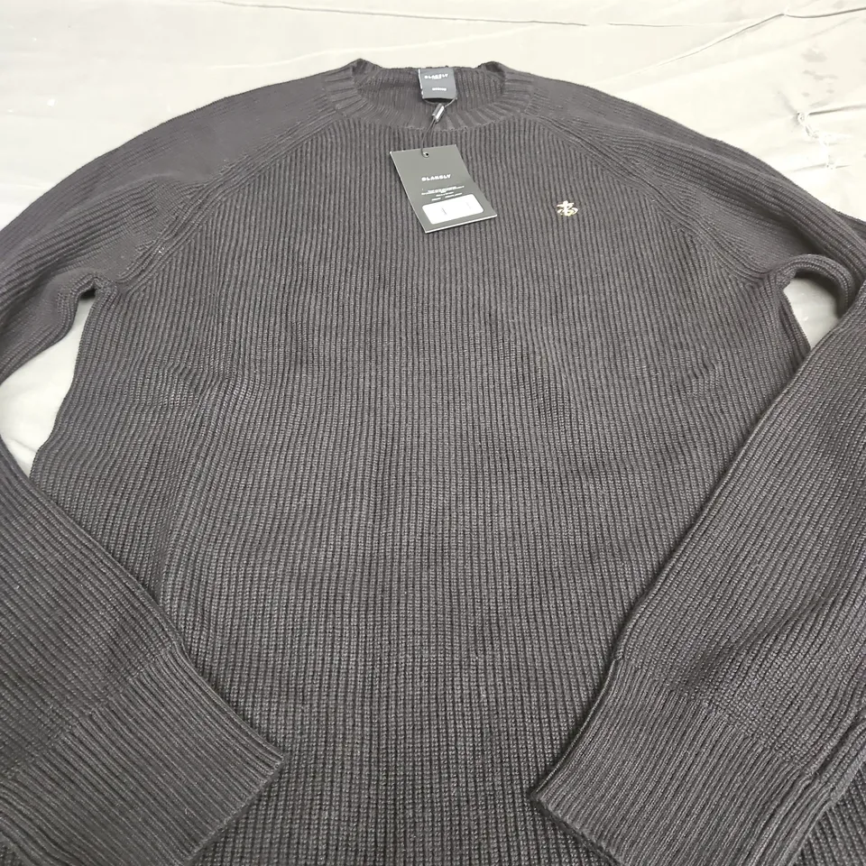 BLAKELY KNITTED BLACK JUMPER - MEDIUM
