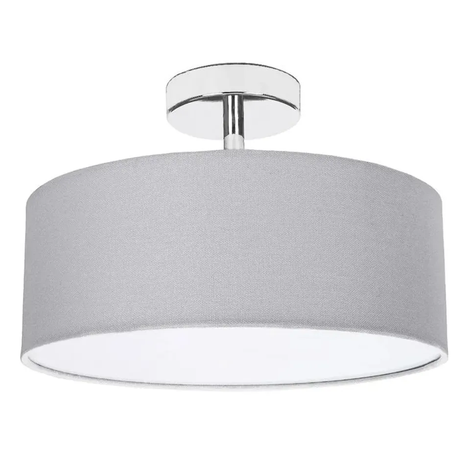 BOXED ELBIN FABRIC SEMI FLUSH MOUNT