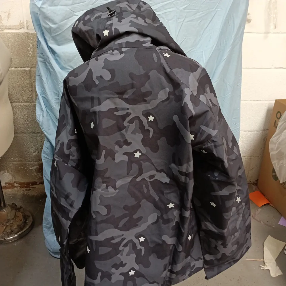 Star Camo Tech Jacket – Black Star Camo, UK XL