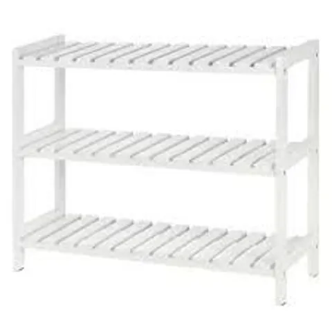 BOXED 9 PAIR SHOE RACK - WHITE (1 BOX)