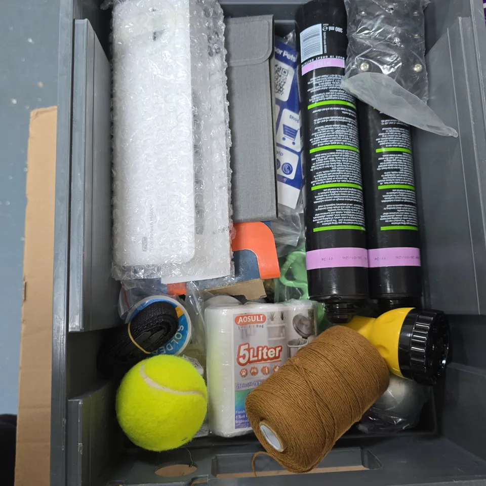 APPROXIMATELY 15 ASSORTED HOUSEHOLD PRODUCTS TO INCLUDE PINKGRIP SOLVENT FREE ADHESIVE, KITCHEN UTENSIL SET, OVEN ROASTING BAGS ETC 