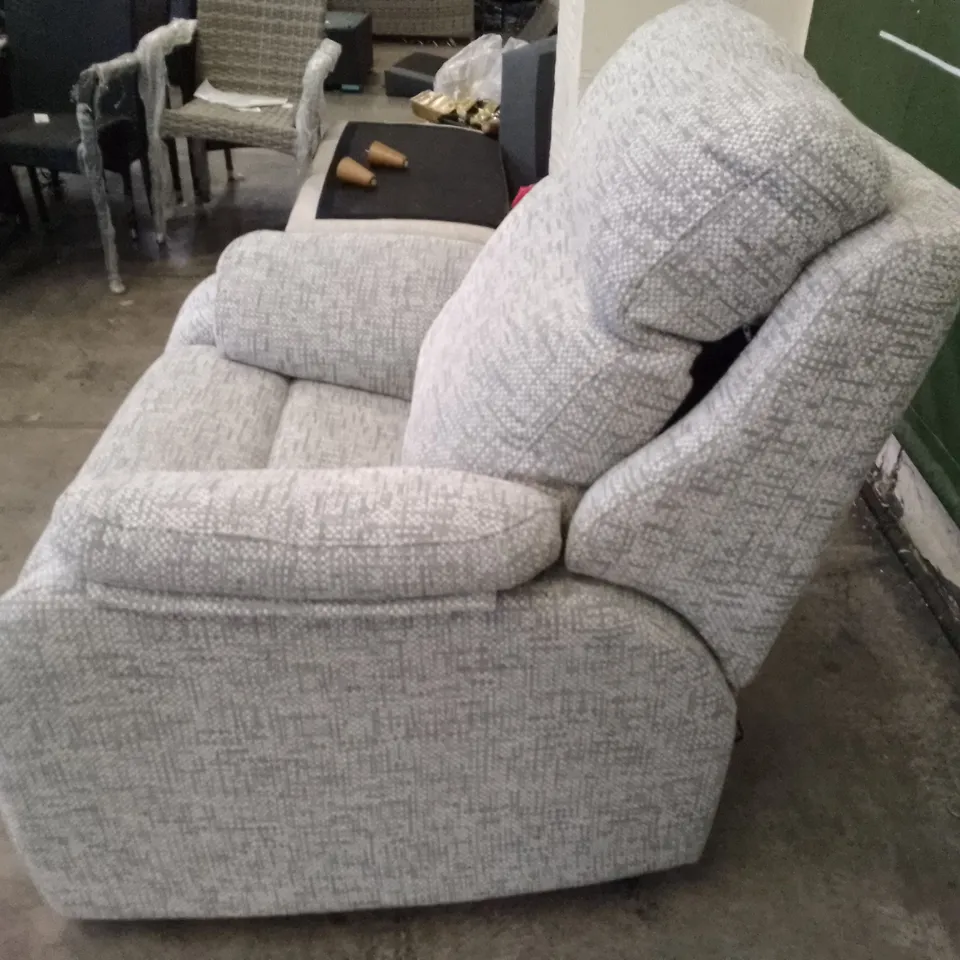 QUALITY DESIGNER G-PLAN KINGSBURY ELECTRIC RECLINER CHAIR - REMCO LIGHT GREY FABRIC 