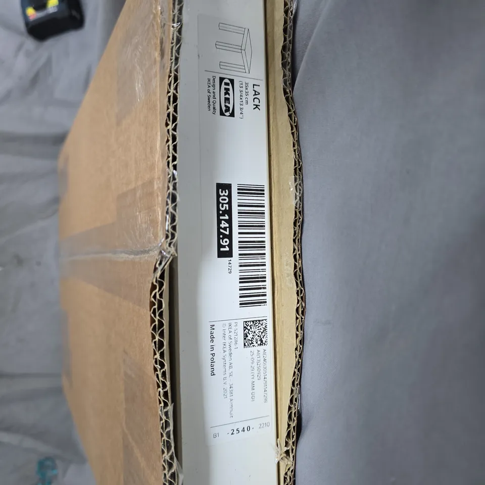 IKEA LACK SIDE TABLE – WHITE – SET OF 2 BOXES (35X35 CM & 55X55 CM)