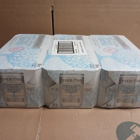 FEVER-TREE PREMIUM INDIAN TONIC WATER MULTIPACK (3 X 8 X 150ML CANS)