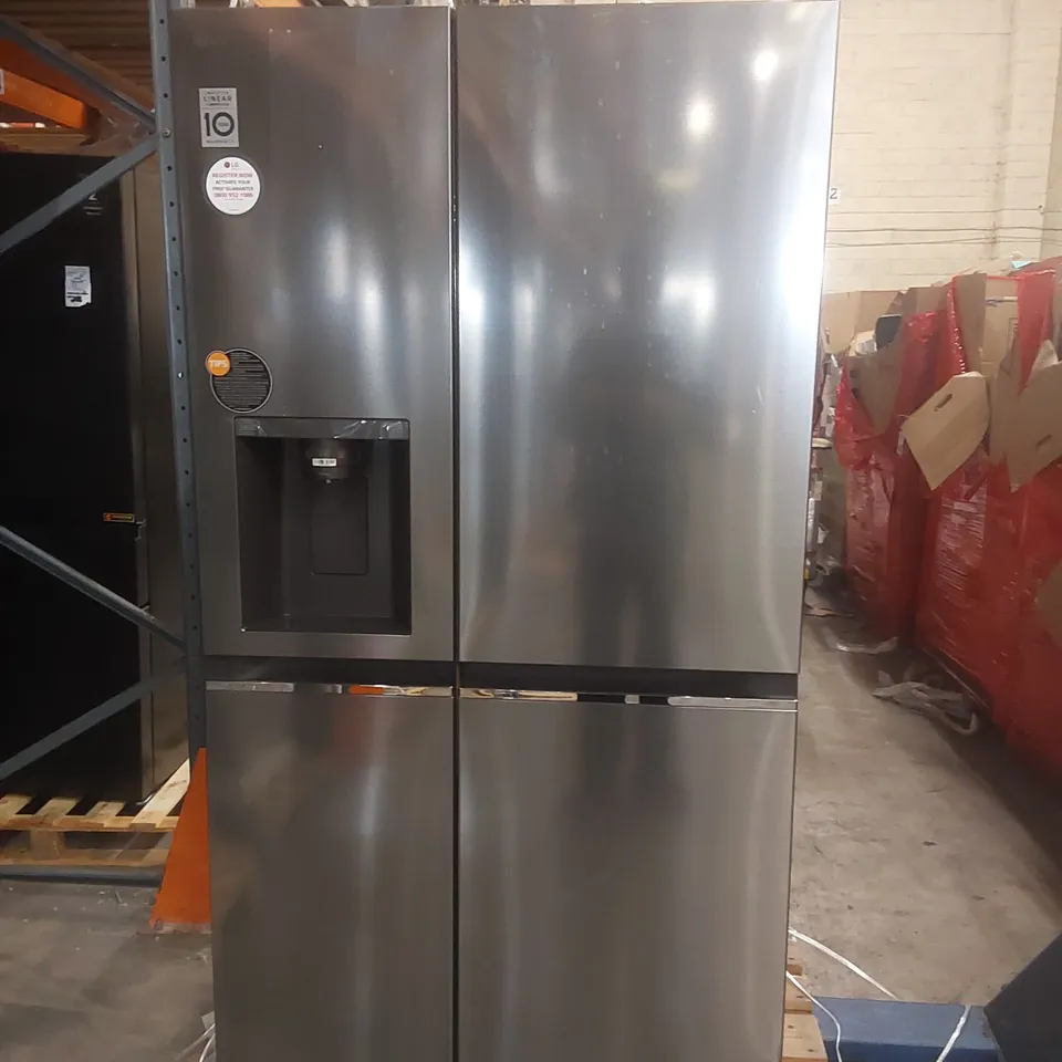 LG GSLD81PZRD 635L UVNANO™ AMERICAN STYLE FRIDGE FREEZER, SILVER