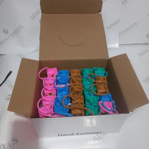 BOX OF APPROXIMATELY 8 OBJECT HAND SANITISER PACKS (25 PER PACK)