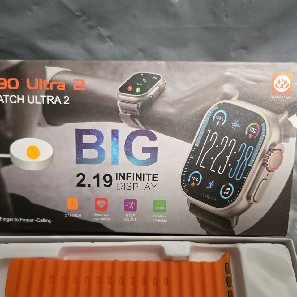 C90 ULTRA 2 SMARTWATCH – ORANGE BANDS (BOXED)