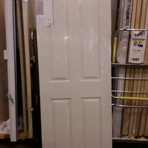 GEOM 4 PANEL WHITE INTERNAL DOOR 1981×762×35MM
