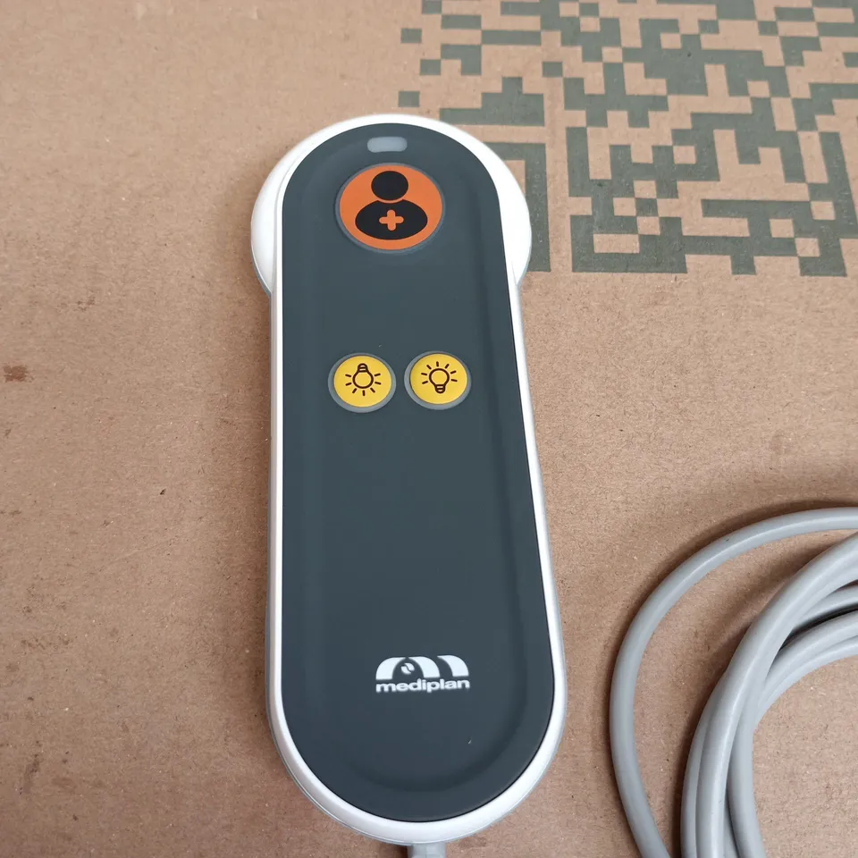 BOX OF APPROXIMATELY 10 MEDIPLAN "NURSE CALL RESPONSE" REMOTES