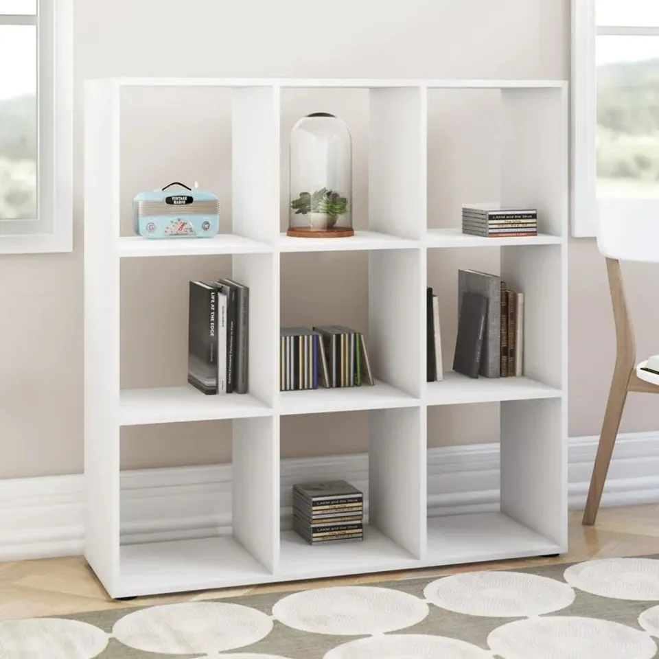 BOXED BOOKCASE WHITE