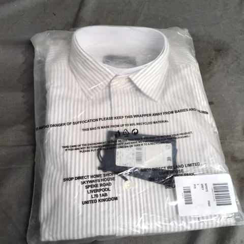 BAGGED MNG PIN STRIPPED BUTTON SHIRT - SIZE L