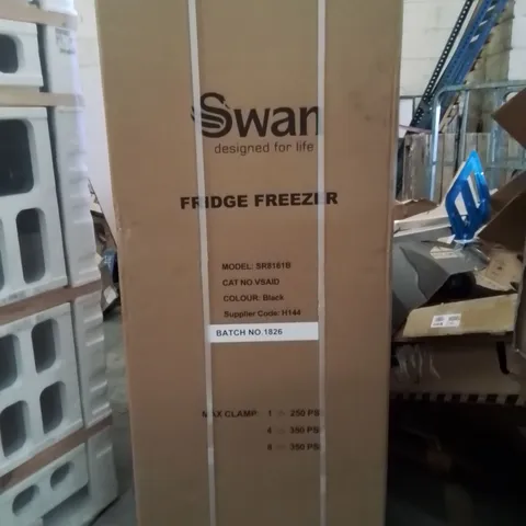 BOXED FRIDGEMASTER 50/50 FRIDGE FREEZER BLACK