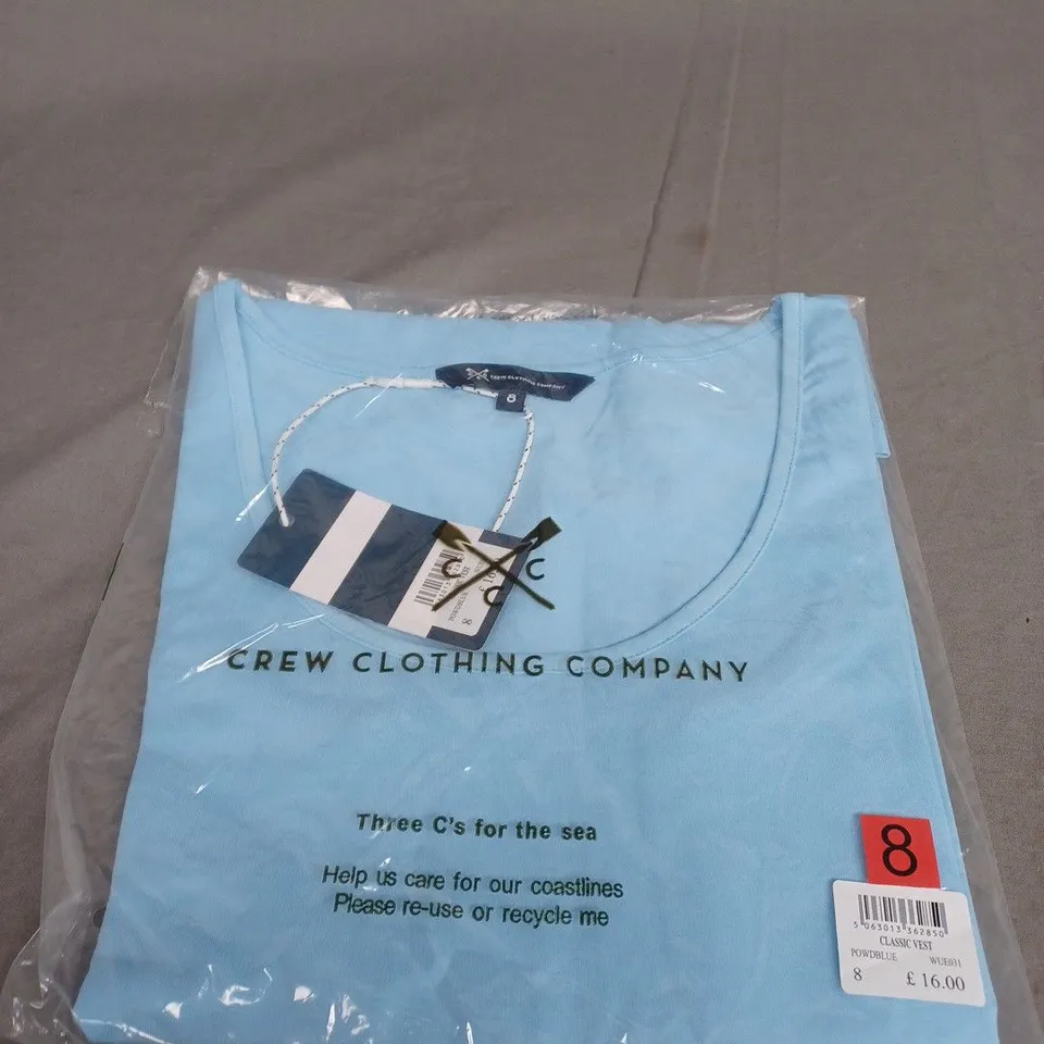 BAGGED CREW CLOTHING COMPANY CLASSIC VEST SIZE 8