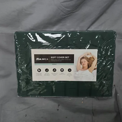 COLORCA SOFT COVER SET IN GREEN (DOUBLE)