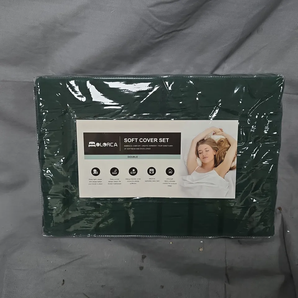 COLORCA SOFT COVER SET IN GREEN (DOUBLE)