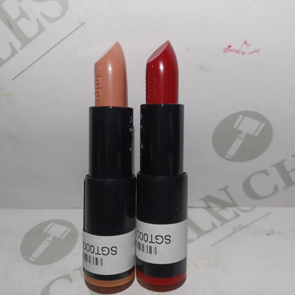 BOX OF APPROX 10 ASSORTED GIVENCHY TESTER LIPSTICKS - ROUGE INSOMNIE, SECRET NUDE, ETC 