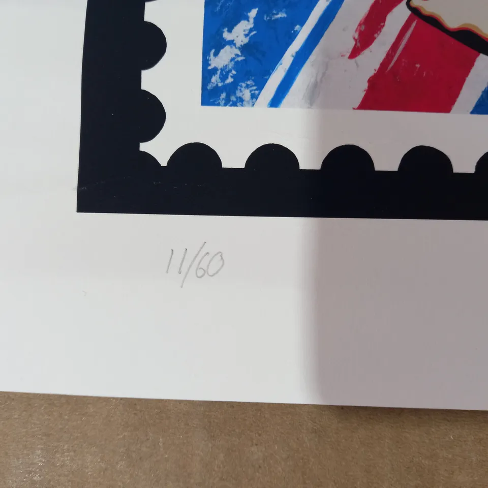 LIMITED EDITION SIGNED 1ST CLASS BRITISH STAMP ARTWORK (11/60)