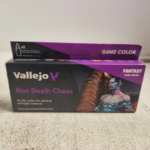 VALLEJO GAME COLOR FANTASY COLOR SERIES – NON DEATH CHAOS ACRYLIC PAINT SET (8 X 18ML)