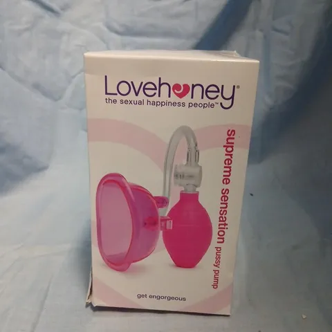 LOVEHONEY SUPREME SENSATION PENIS PUMP – PINK (BOXED)