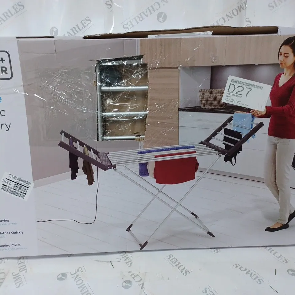 BOXED BLACK AND DECKER DELUXE ELECTRIC LAUNDRY AIRER - COLLECTION ONLY RRP £112.99