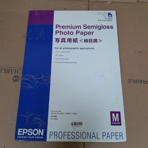 PREMIUM SEMIGLOSS PHOTO PAPER PX-5800 25 SHEETS - COLLECTION ONLY