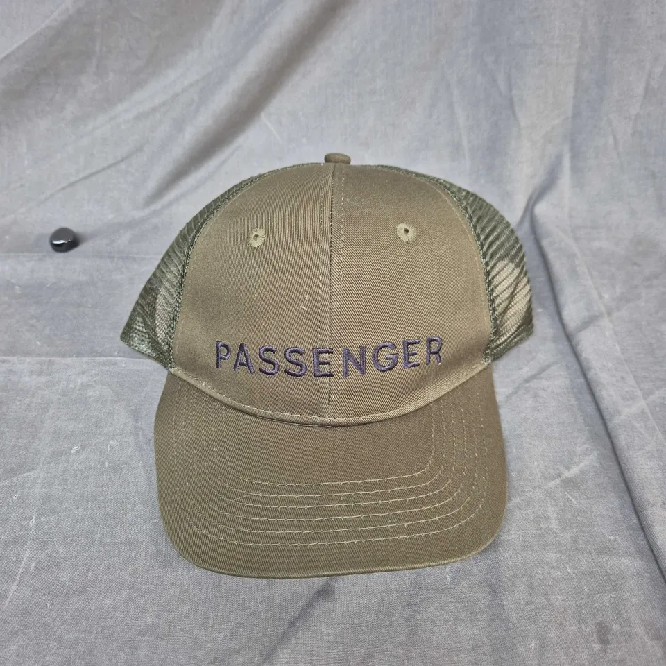 Passenger Olive Green Trucker Cap with Embroidered Front