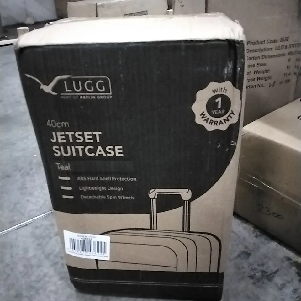 BOXED 40CM JET-SET SUITCASE TEAL