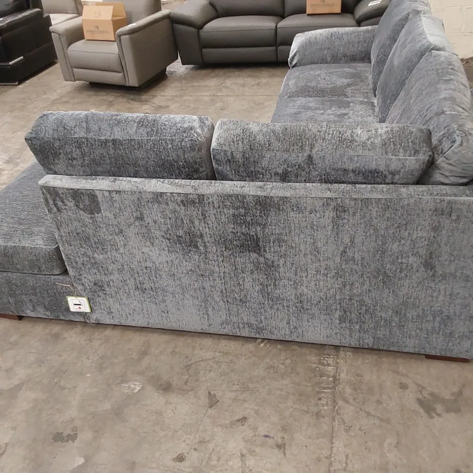 DESIGNER SALERNO STANDARD FABRIC CORNER CHAISE SOFA