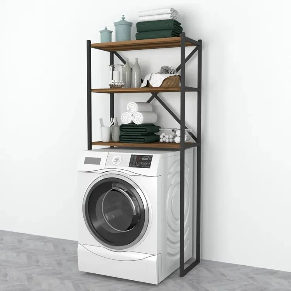 BOXED IIANE 66CM W × 160CM H × 34CM D FREE-STANDING BATHROOM SHELVES