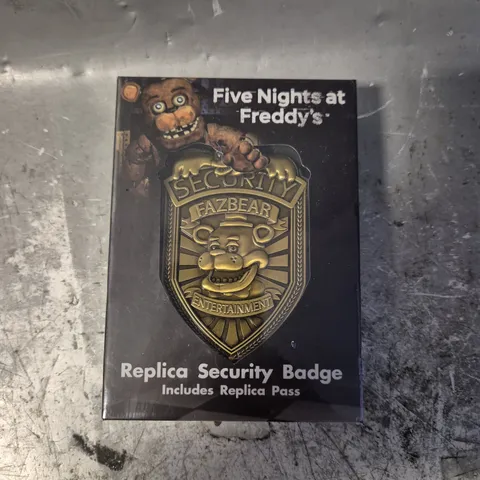 SEALED FIVE NIGHTS AT FREDDY'S REPLICA SECURITY BADGE 